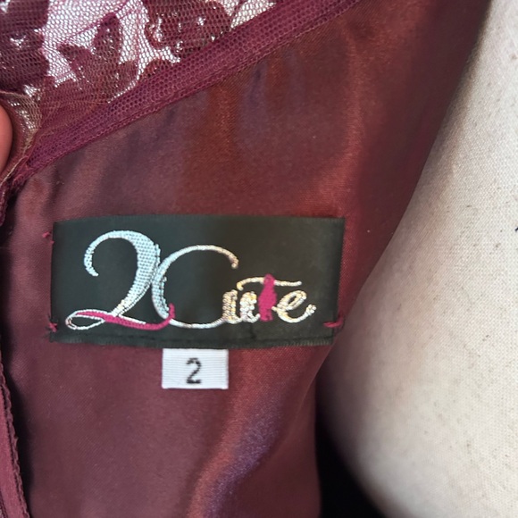 Gorgeous Maroon Prom Dress - Picture 12 of 13